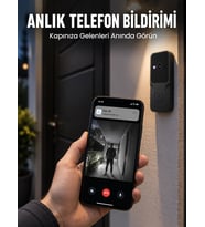 HD Kameralı Akıllı Kapı Zili Çift Yönlü Sesli Wi-Fi Görüntülü Kapı Zili