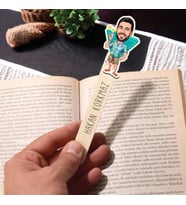 Kişiye Özel Tatilci Erkek Karikatürlü Çubuk Kitap Ayracı