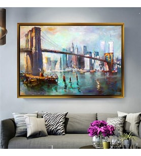 Altın Çerçeveli dekoratif tablo l804 (Gold)