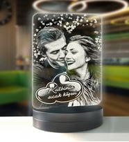 Sevgiliye Özel Led Gece Lambası (Beyaz)