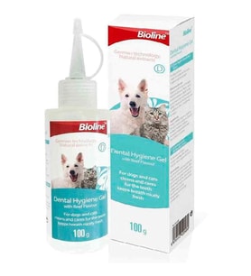 Bioline Kedi ve Köpek Biftekli Diş Jeli 100gr (Beyaz)