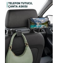 Telefon Tutucu Özellikli Araç İçi Çanta Askısı