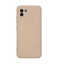 Samsung Galaxy A03 Kılıf Nano içi Kadife Silikon - Pudra