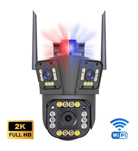 Ys-17 Pro Kablosuz Wifi 3 Kameralı 5mp Full Hd Suya dayanıklı dış ortam Güvenlik Kamerası