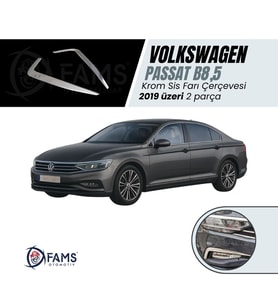 VW Passat B8,5 Krom Sis Farı Çerçevesi 2 Parça 2019 Üzeri Paslanmaz Çelik