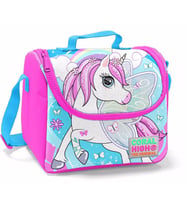 Coral High Pembe-Mavi Unicorn Baskılı Termoslu Beslenme Çantası - Kız Çocuk