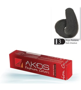 Akos Saç Boyası Koyu Kestane 3