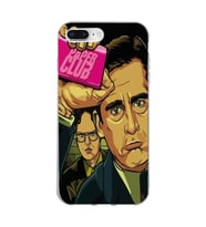 Iphone 7 PLUS - 8 PLUS Uyumlu Michael Scott Fight Club Tasarımlı Şeffaf Telefon Kılıfı