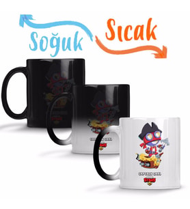 Brawl Stars Captaın Carl Sihirli Kupa Bardak Porselen