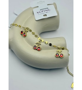Xuping Gold Sallantılı Kiraz Bileklik - 25-xpb135