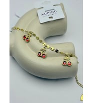 Xuping Gold Sallantılı Kiraz Bileklik - 25-xpb135
