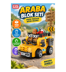 LZ8621 LOZ Araba Blok Seti Mini Poşet -canrodi life
