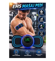 EMS Elektronik Kas Uyarıcı Masaj Pedi – LCD Ekranlı, Ayarlanabilir Modlu ve USB Şarjlı