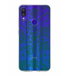 Xiaomi Redmi Note 7 Pro Uyumlu Kapak Nostalji Desen Tasarımlı Şeffaf Silikon Kılıf