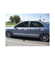 Fiat Marea (1997-2002) Krom Paslanmaz Cam Çıtası 4 Parça