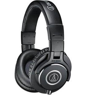 Audio Technica Ath-M40X Profesyonel Stüdyo Monitör Kulaklığı, Siyah, Standart