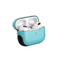 Apple Airpods Pro Uyumlu Kılıf Zore Shockproof Silikon (Turkuaz)
