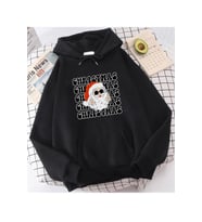 Noel Baba Christmas Yeni Yıl Kapşonlu Sweatshirt (Siyah)