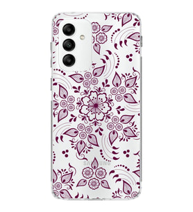 Samsung Galaxy M23  Kapak Nostalji Desen Tasarımlı Şeffaf  Kılıf