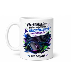 Oyuncu Arkadaşa Gamer Ruhu Mouse Refleksi Yenilmez Kupası Hediye Bardak