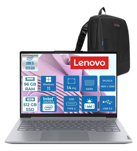 Lenovo Thinkbook 14 Gen 8 Irl Intel Core I5 13420H 96GB Ddr5 512GB SSD Windows 11 Home Intel UHD Graphics 14 Inç Wuxga (1920 x 1200) IPS 300NITS Taşınabilir Bilgisayar 21SG00L8TXH51 + Zetta Çanta