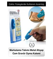 #GravürOyma Çelik Mobilya Deri Takı Markalama Takımı Metal Ahşap Cam Gravür Oyma Kalemi Elektrikli K