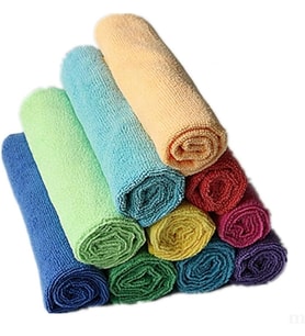Mikrofiber Temizlik Bezi Seti, Çok Amaçlı, Yüksek Emici, Mutfak ve Banyo için, 8'li Paket