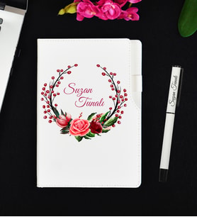 Arkadaşa Doğum Günü Hediyesi Kişiye Özel Defter ve Roller Kalem Hediye Seti