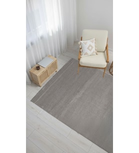 Dream Color Gri Yumuşak Yüzeyli Kaymaz Makinede Yıkanabilir Halı