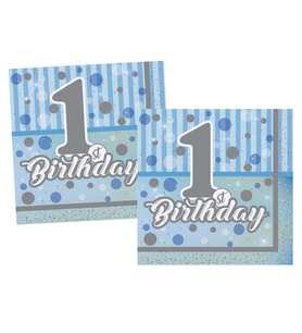 Thb5121 First Bithday Erkek, 16 Adet Peçete, 33X33Cm /Bmp1310Thb5121