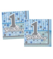 Thb5121 First Bithday Erkek, 16 Adet Peçete, 33X33Cm /Bmp1310Thb5121