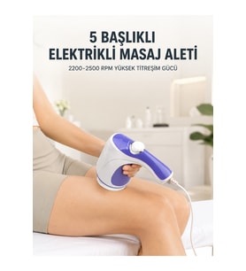 Yüksek Titreşimli Elektrikli Masaj Aleti, Rahatlatıcı ve Vücut Bakım Cihazı