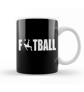 Football Soccer Football Player Penalty Gift Kupa Bardak Porselen