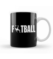 Football Soccer Football Player Penalty Gift Kupa Bardak Porselen