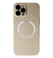 Newface Apple iPhone 12 Pro Kılıf Jack Magneticsafe Lens Silikon - Gold