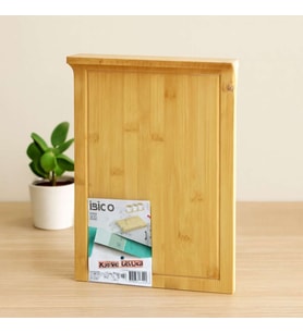 Bambu Kesme Tahtası 25x35 cm (Kanallı, Kenar Destekli)
