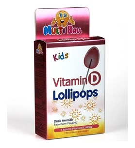Multi Ball Kids Vıtamın D Lollıpops