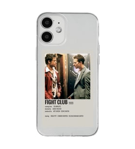 Iphone 12 Uyumlu Fight Club Minimalist Poster Desenli Şeffaf Telefon Kılıfı