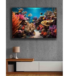 Koç stüdyo Modern tasarım kanvas tablo 50x70 (Çok Renkli)