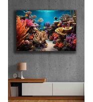 Koç stüdyo Modern tasarım kanvas tablo 50x70 (Çok Renkli)