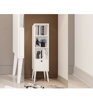 Merlin Mobilya Major Beyaz 4 Bölmeli Kitaplık