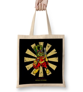 Bucky O'Hare Retro Japanese Bez Çanta Uzun Saplı