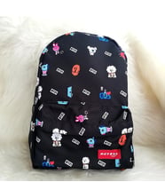 BT21 Siyah Okul Çantası