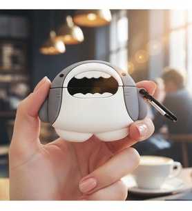 CaseOnn Huawei FreeBuds 5i Kılıf Karakter Figürlü Köpekbalığı