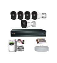 RİVO Dcam 5 Kameralı 40 Metre Gece Görüşlü Set 1TB 7/24 Hdd