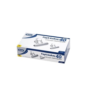 Mas Kıskaç (Klips) Yaylı Metal 40 MM (24 Lü Paket)