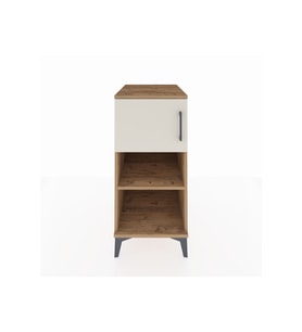 Kronos Komodin 2 Raflı Tek Kapaklı 44x59x96 Çam-Aytaşı