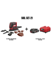 SKIL Set-21 (SKIL COMPACT 3720CD AKÜLÜ ÜÇGEN MULTİ ZIMPARA+2,0Ah Li + 2.4A ŞARJ CİHAZI PROMO)