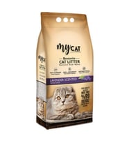 MYCAT (10 LT) TOPAKLANAN BENTONİT KEDİ KUMU LAVANTA KOKULU (İNCE TANE)