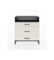 Arges Şifonyer Tek Raflı 3 Çekmeceli 88x30x96 Antrasit-Aytaşı